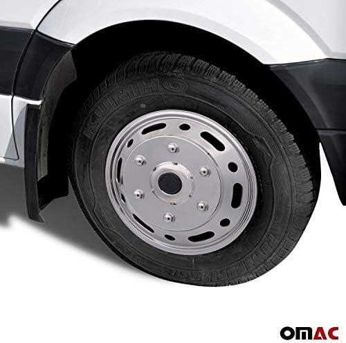 סימולטורי גלגלים של אביזרי רכב OMAC נירוסטה כובעי רכזת טנדר 16 אינץ 'עורות שפה מלאים | סימולטור דו -משמעי